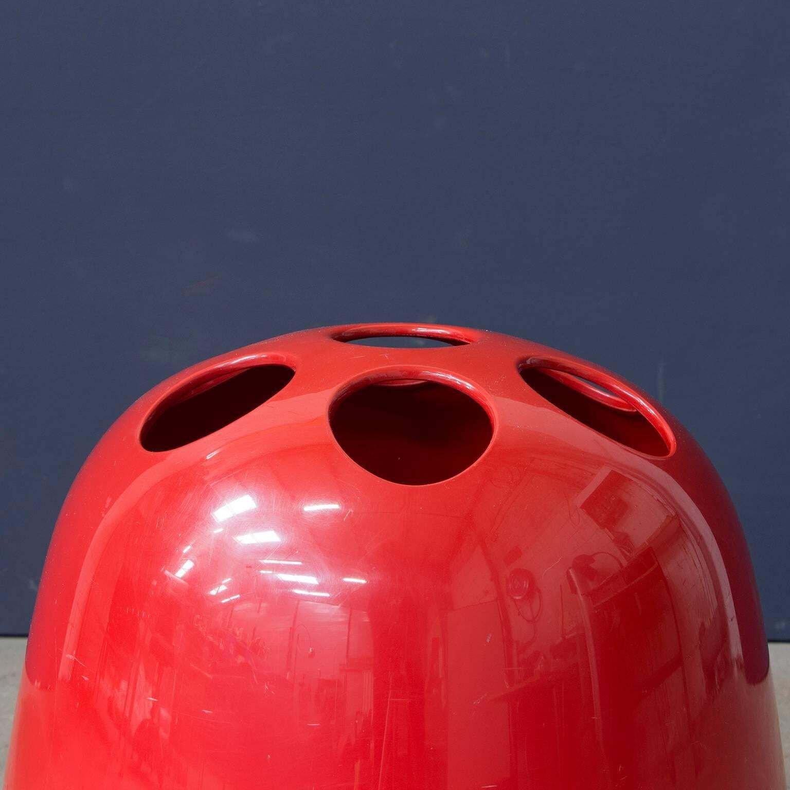 1966, Emma Gismondi Schweinberger For Artemide, Red Dedalo Umbrella Stand photo furniture