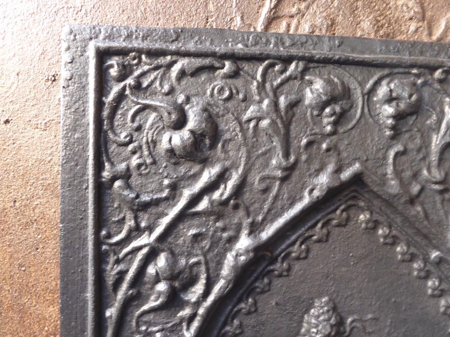 photo furniture German Napoleon III Style 'Coat Of Arms' Fireback / Backsplash
