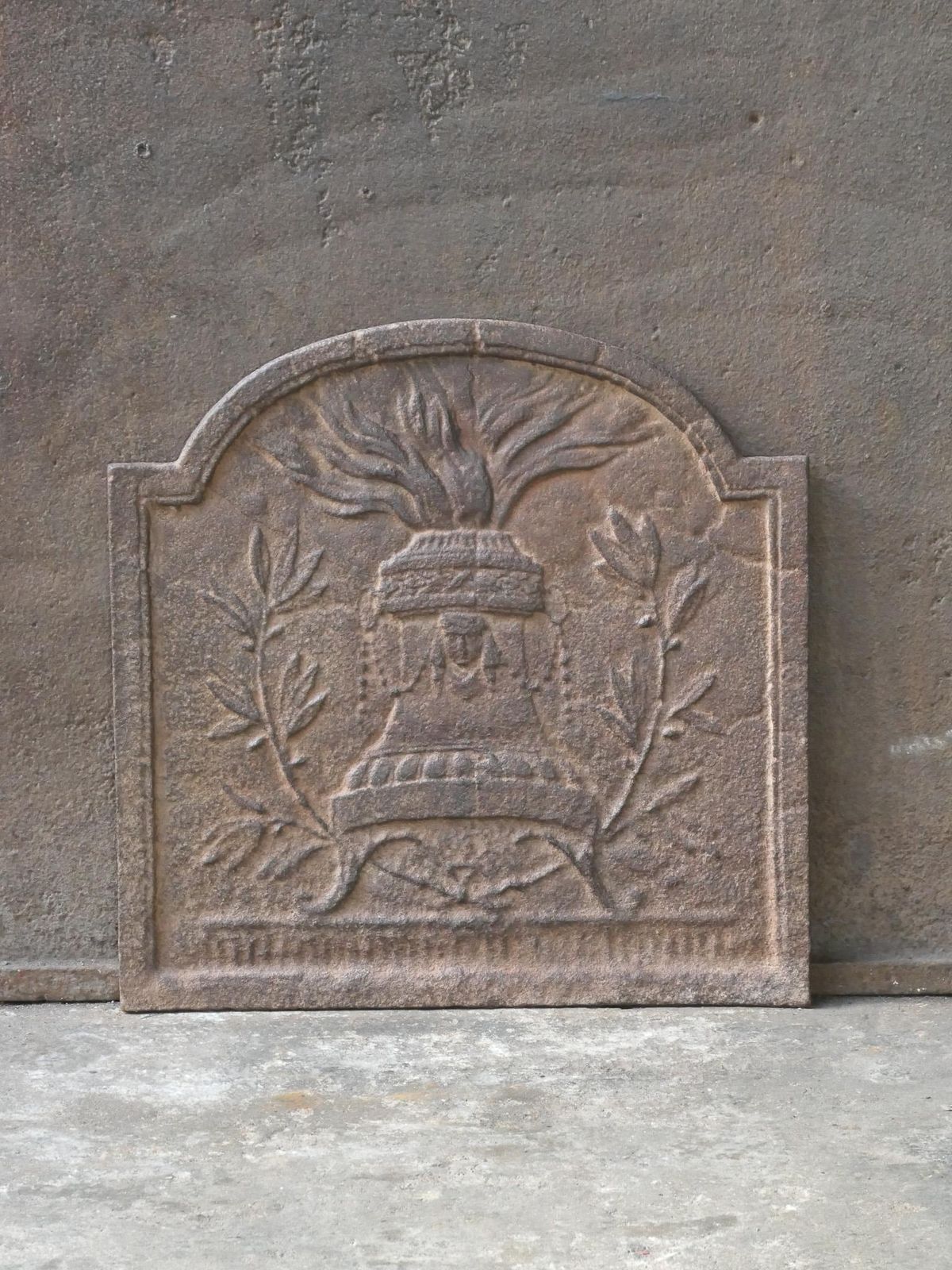French Neoclassical Fireback / Backsplash, 18th 19th Century photo for sale