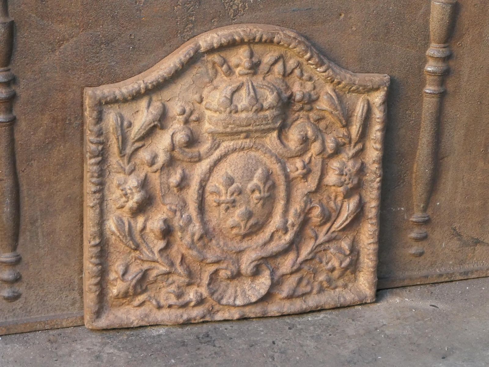 French Louis Napoleon III Style 'Arms Of France' Fireback / Backsplash photo buy