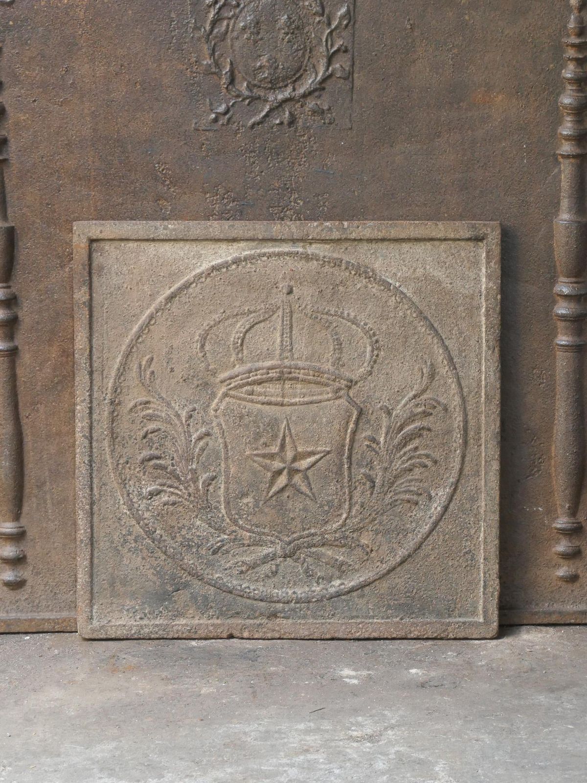 French Napoleon III Period 'Arms Of France' Fireback / Backsplash photo for sale