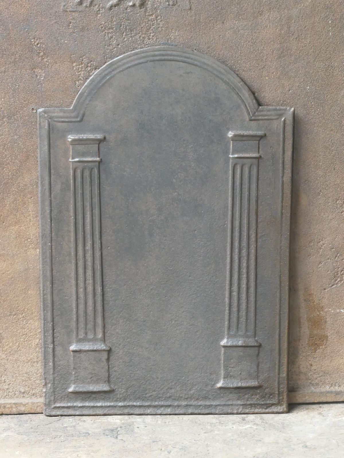Antique French 'Pillars Of Freedom' Fireback / Backsplash, 18th   19th C. photo furniture