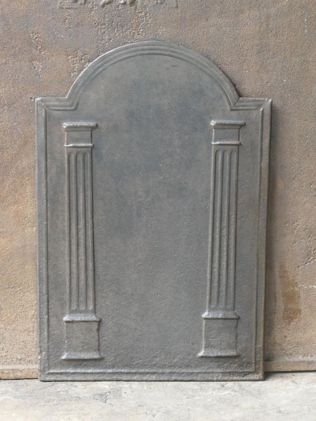 Antique French 'Pillars Of Freedom' Fireback / Backsplash, 18th   19th C. photo for sale