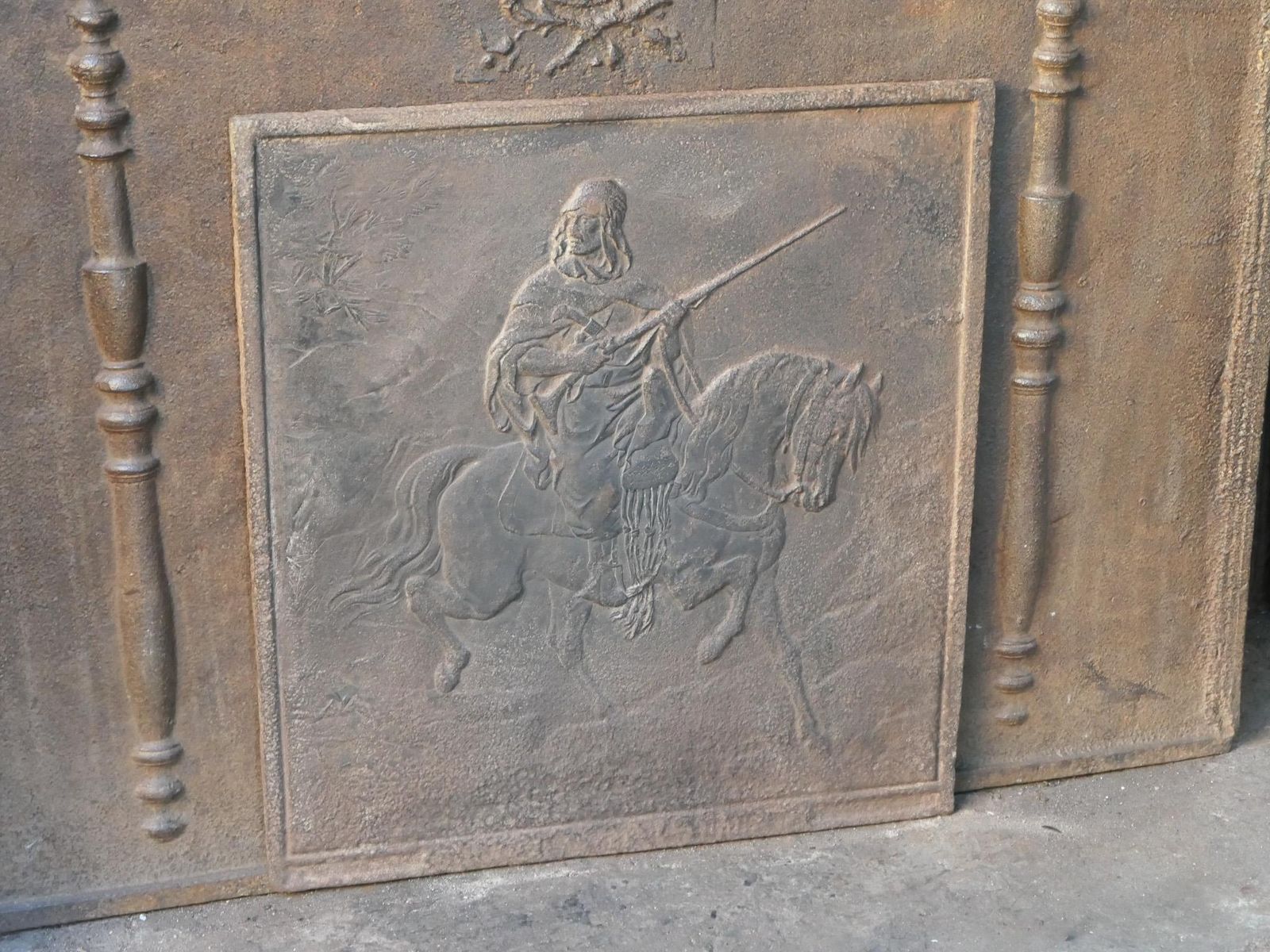 French Fireback / Backsplash With Lawrence Of Arabia photo buy
