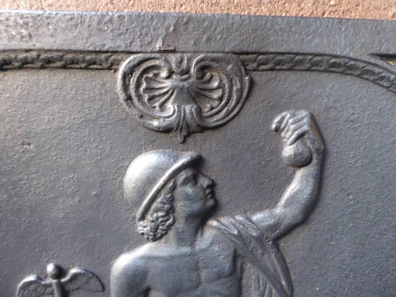 19th Century French 'Mercury' Fireback / Backsplash photo Home Fixtures