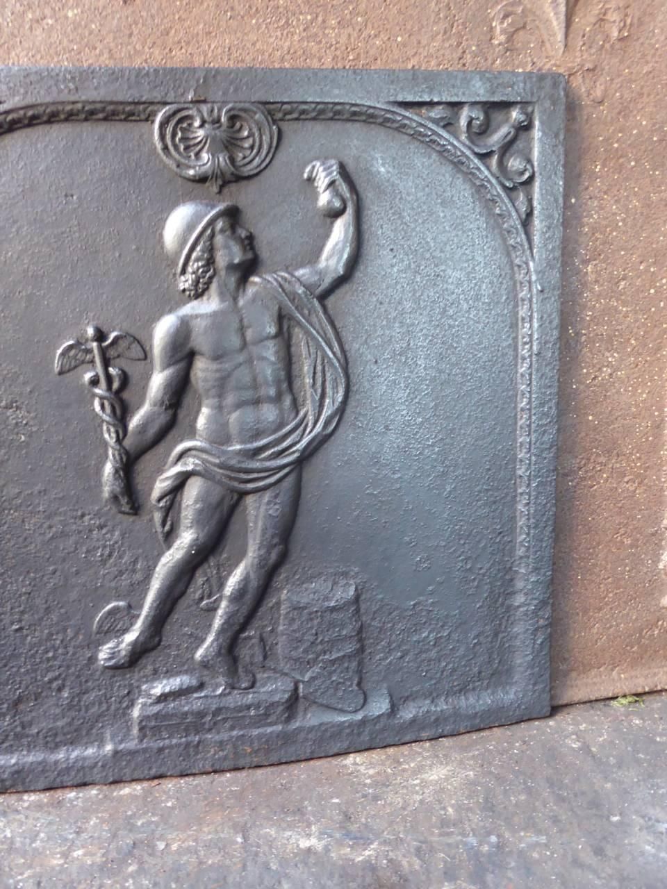 19th Century French 'Mercury' Fireback / Backsplash photo vinterior