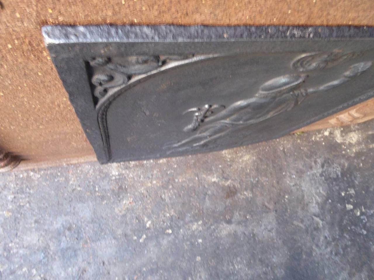 photo furniture 19th Century French 'Mercury' Fireback / Backsplash