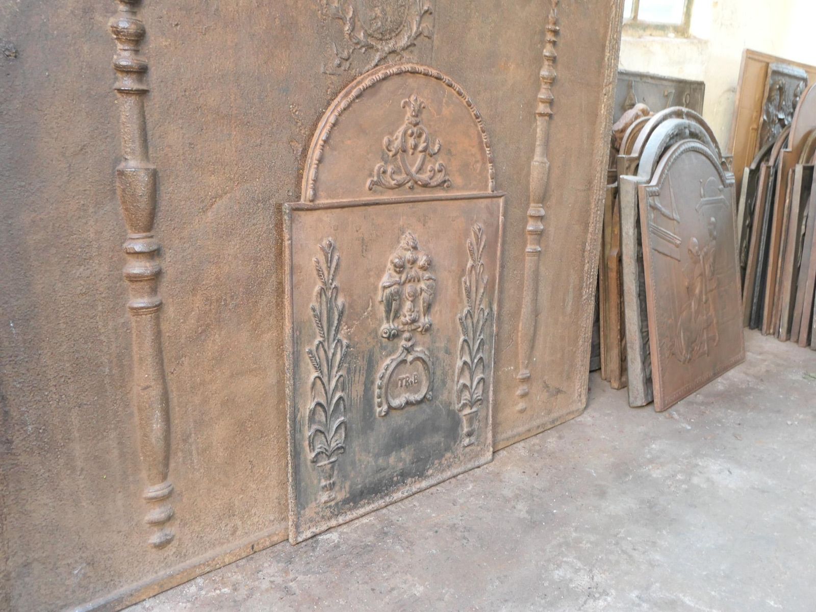 photo buy French Napoleon III Period Fireback / Backsplash, 19th C.
