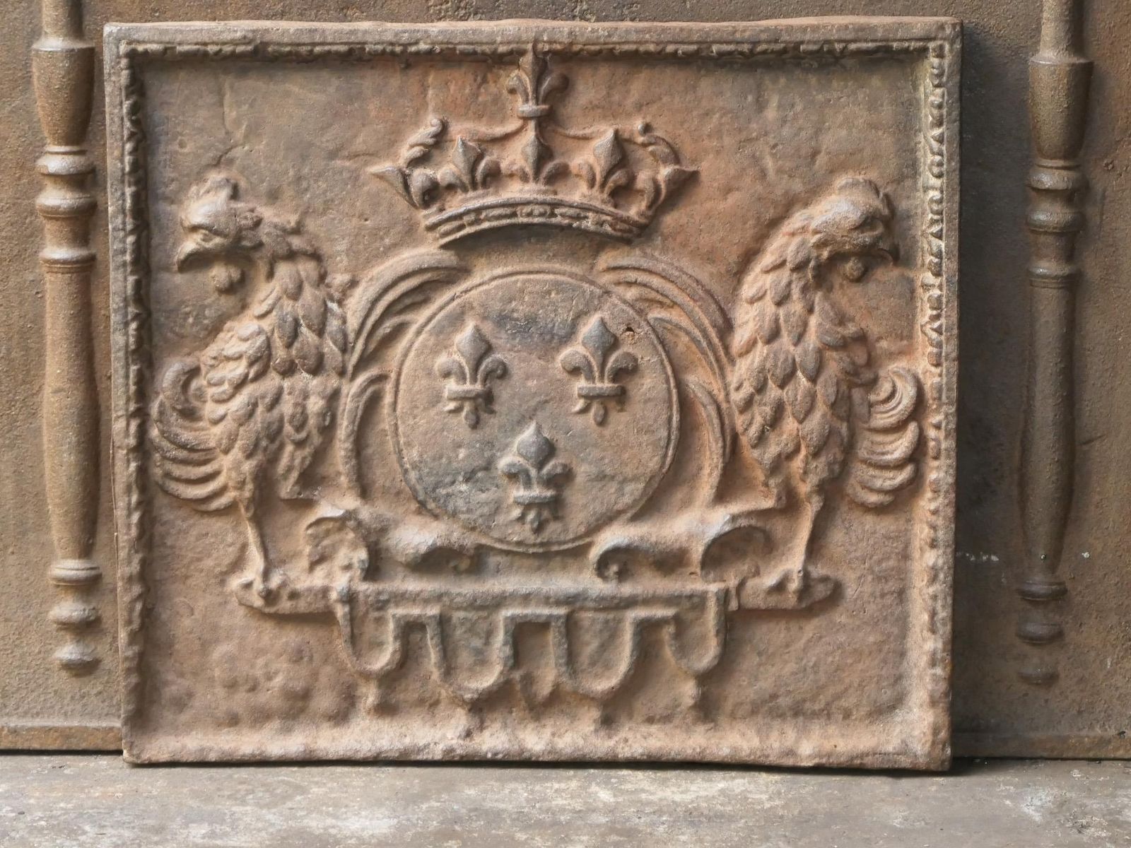 French Louis XIV Style 'Arms Of France' Fireback / Backsplash, 20th Century photo 422.0