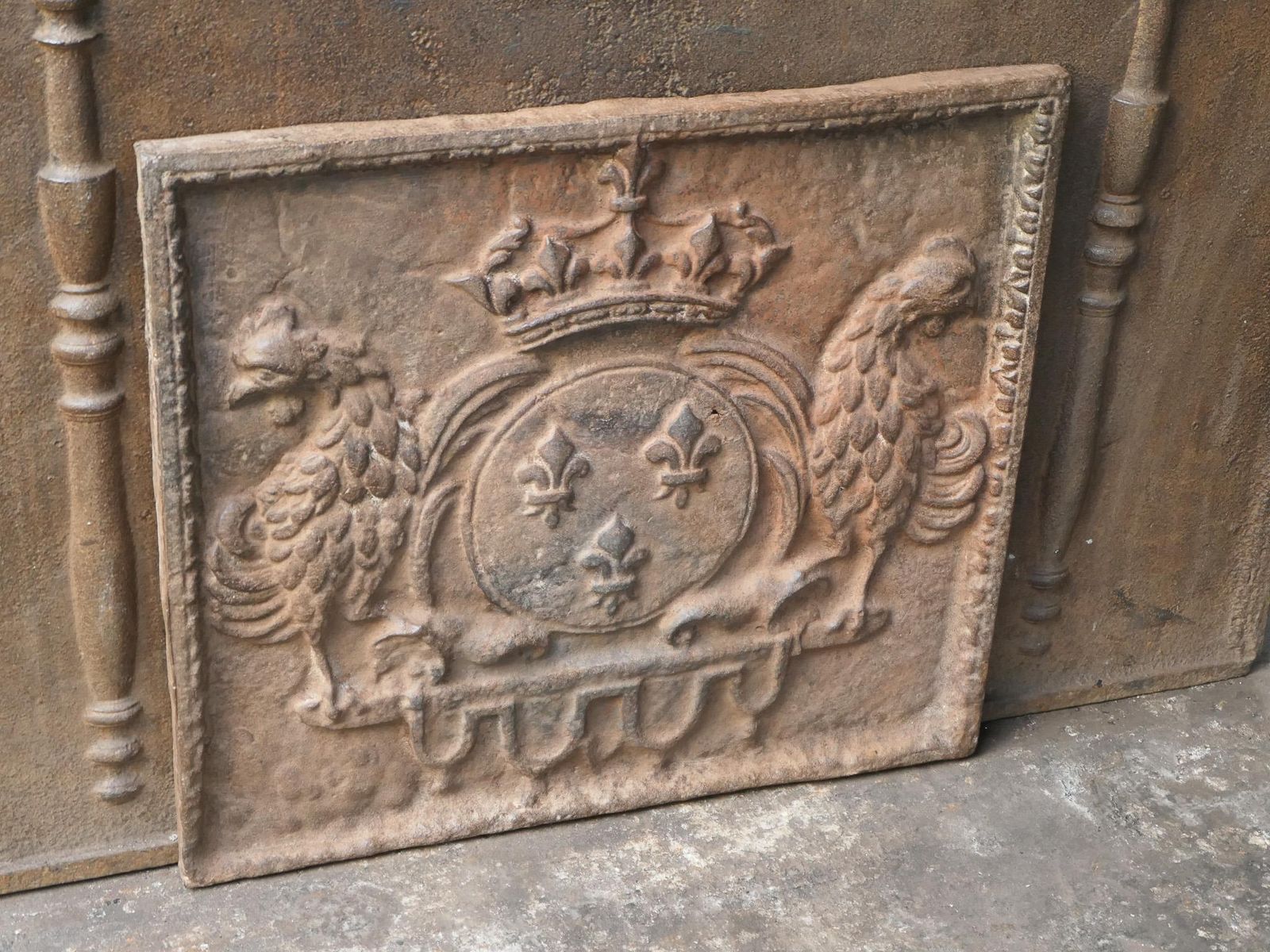 French Louis XIV Style 'Arms Of France' Fireback / Backsplash, 20th Century photo buy