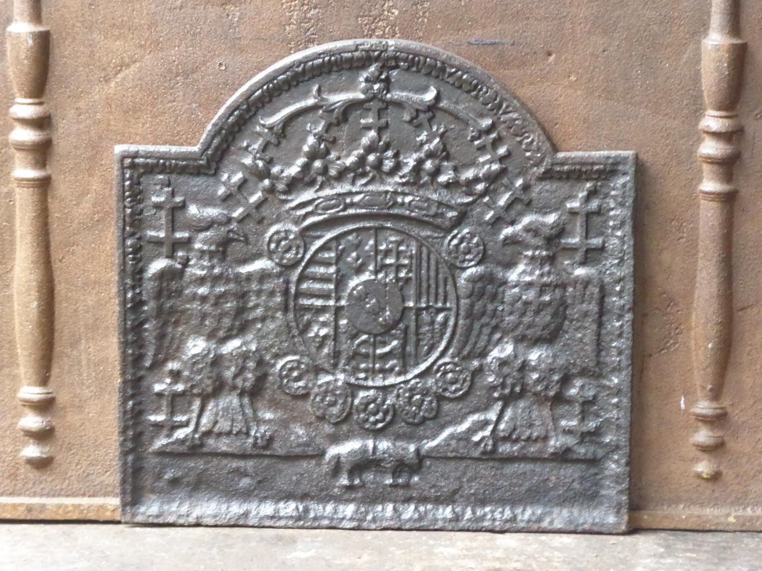 17th 18th Century 'Arms Of Loraine' Fireback / Backsplash photo furniture