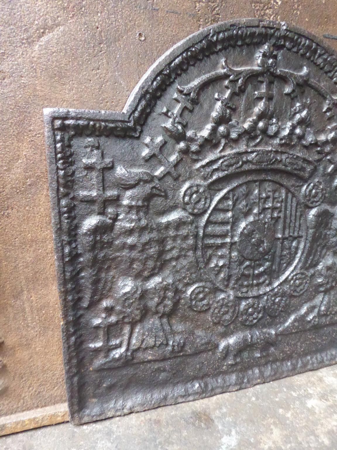 17th 18th Century 'Arms Of Loraine' Fireback / Backsplash photo buy