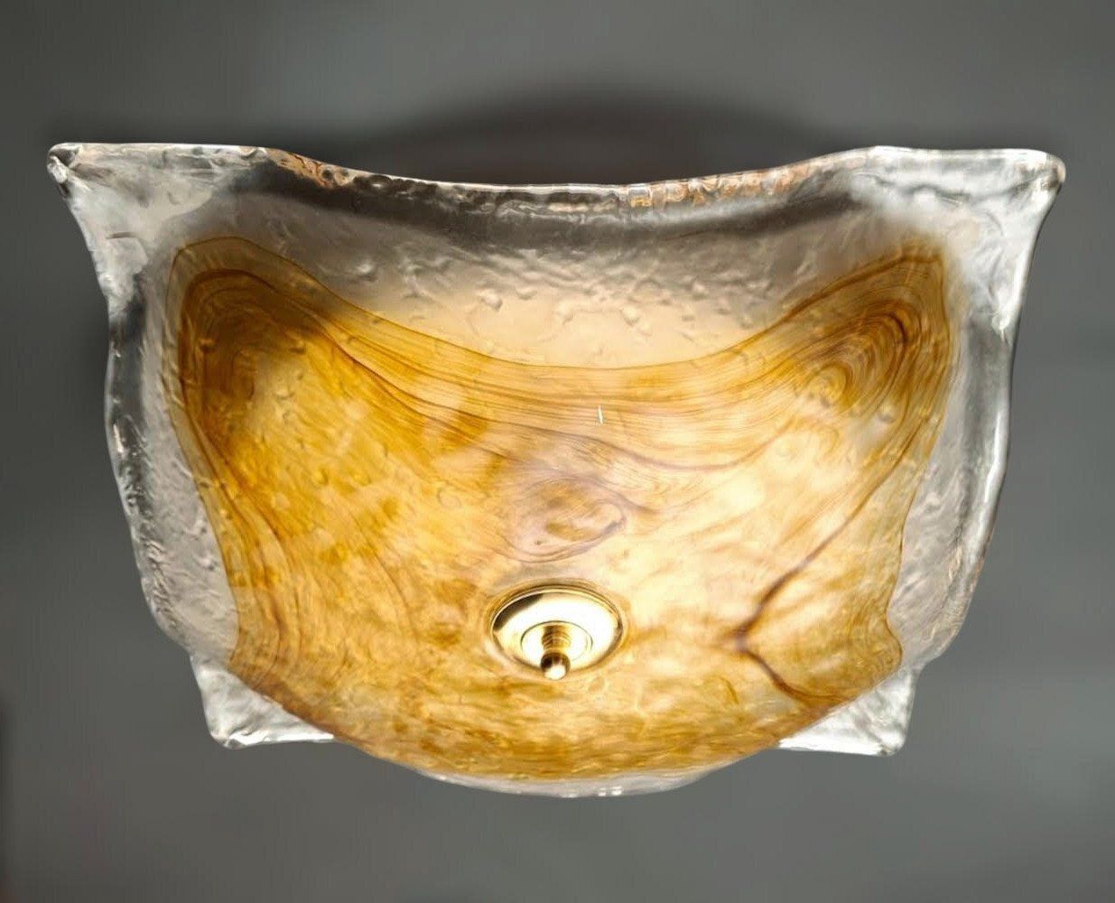Square Flush Mount / Sconce By Mazzega, 2 Available photo furniture