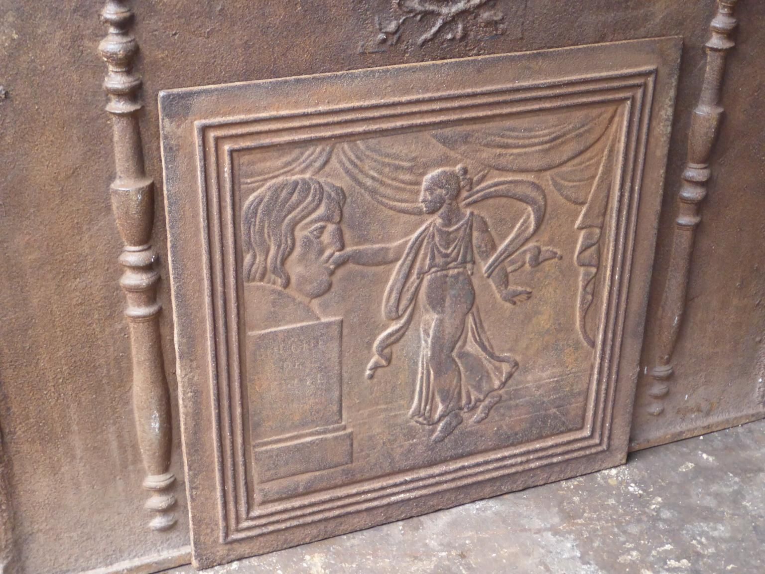 19th Century French 'Bocca Della Verità' Fireback / Backsplash photo 422.0