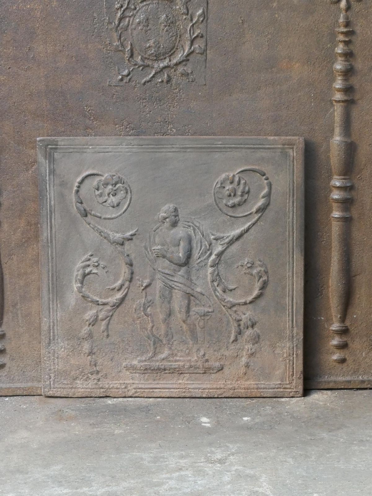 French Neoclassical 'Diana' Fireback / Backsplash, 18th 19th Century photo Home Fixtures