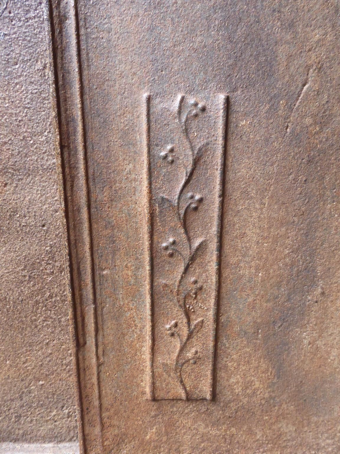 French Napoleon III Fireback / Backsplash, Dated 1840 photo buy