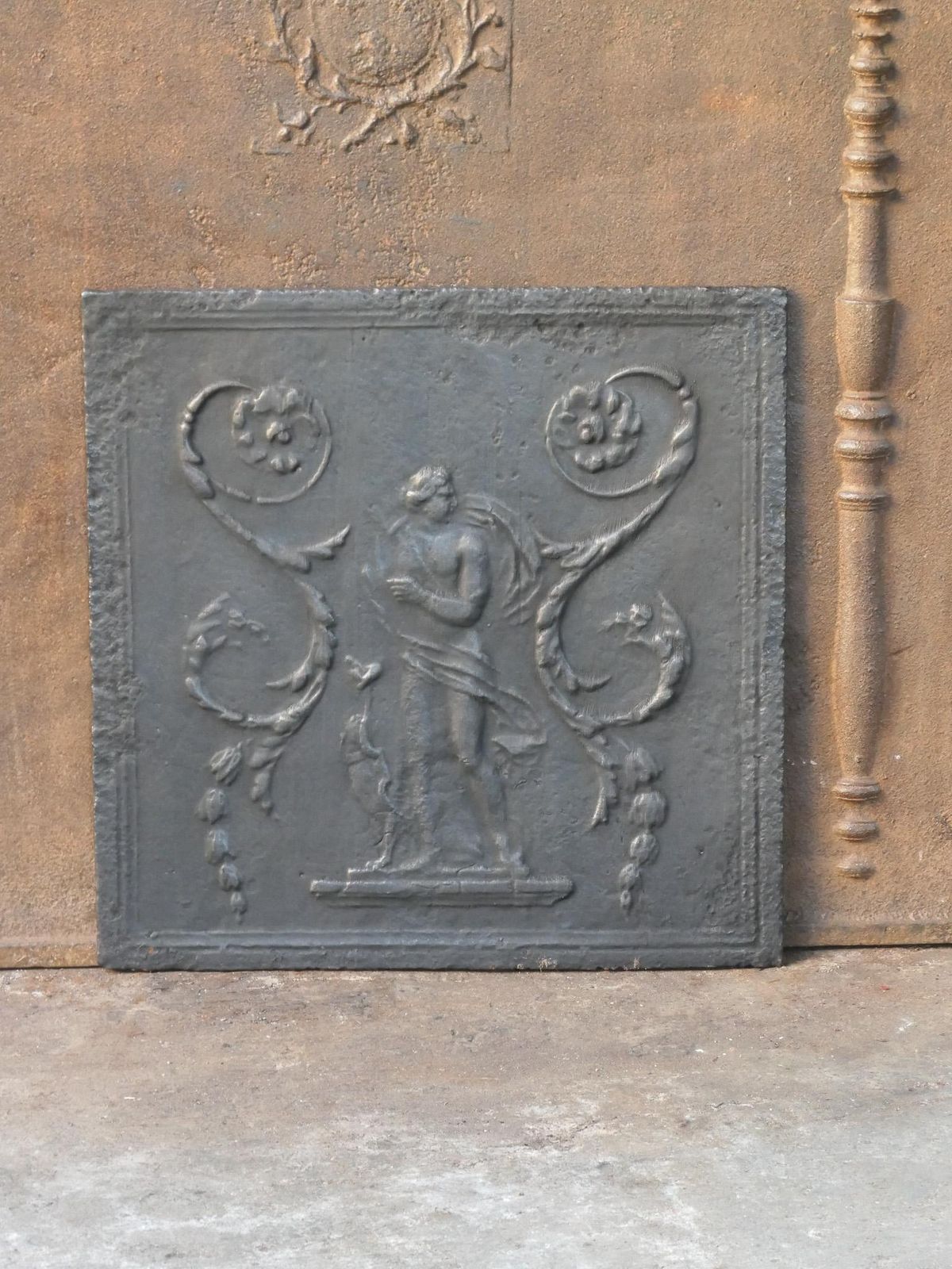 French Neoclassical Period 'Diana' Fireback / Backsplash, 18th 19th Century photo for sale