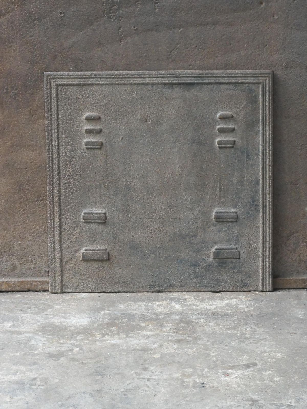 Antique French 'Pillars Of Freedom' Fireback / Backsplash, 19th C. photo for sale
