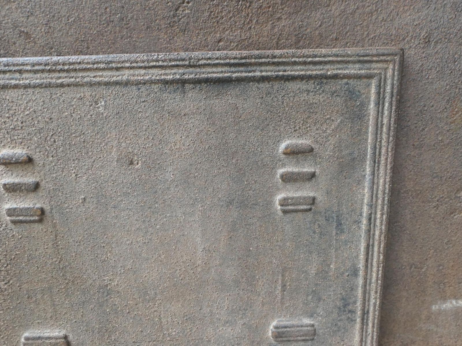 Antique French 'Pillars Of Freedom' Fireback / Backsplash, 19th C. photo vintage