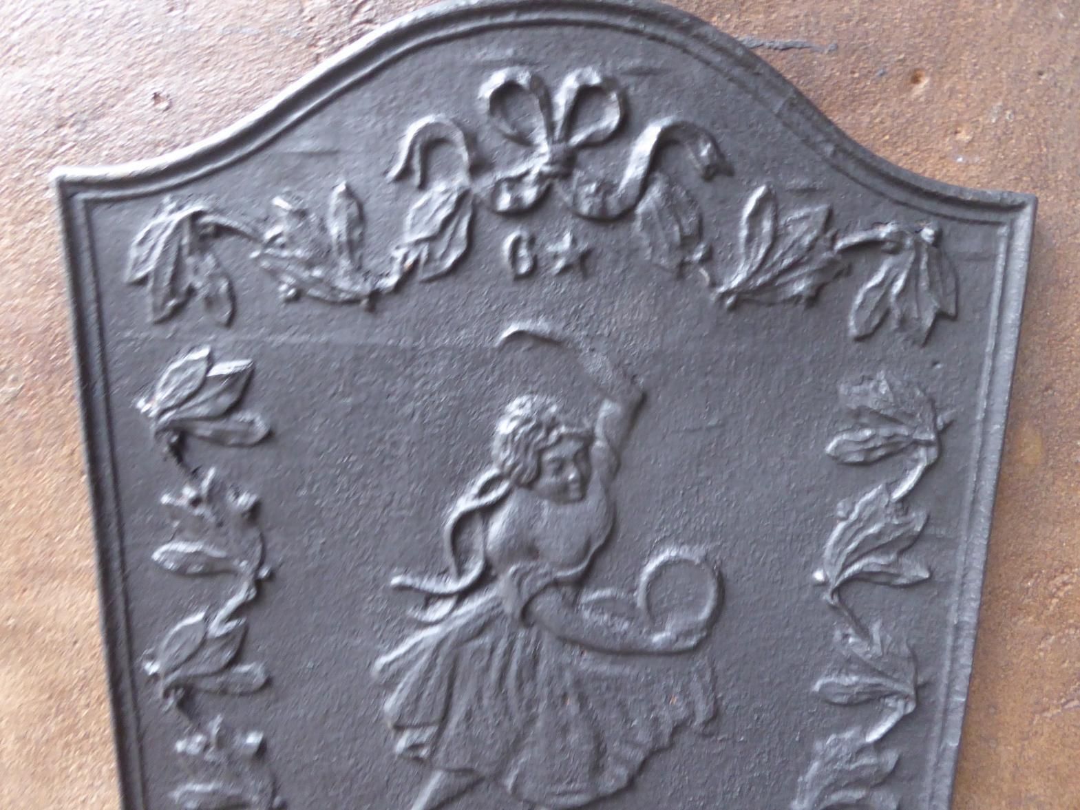 Antique French Napoleon III Fireback / Backsplash, 19th Century photo 380.0