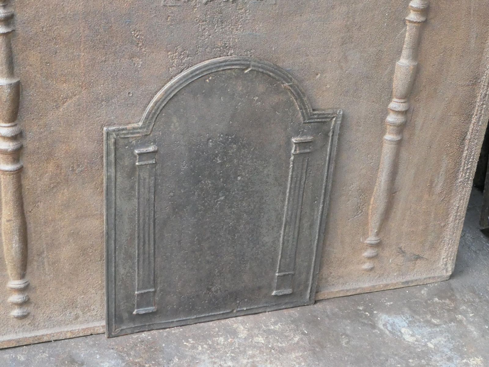 Antique French 'Pillars Of Freedom' Fireback / Backsplash, 18th   19th C. photo buy