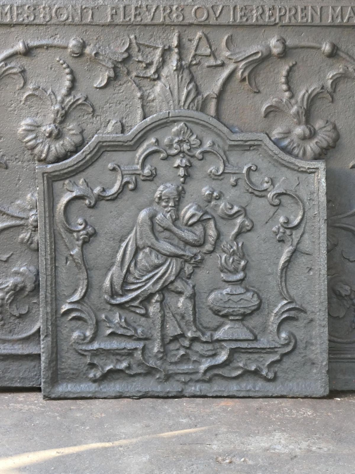 French 18th Century Louis XV 'Winter' Fireback / Backsplash photo furniture
