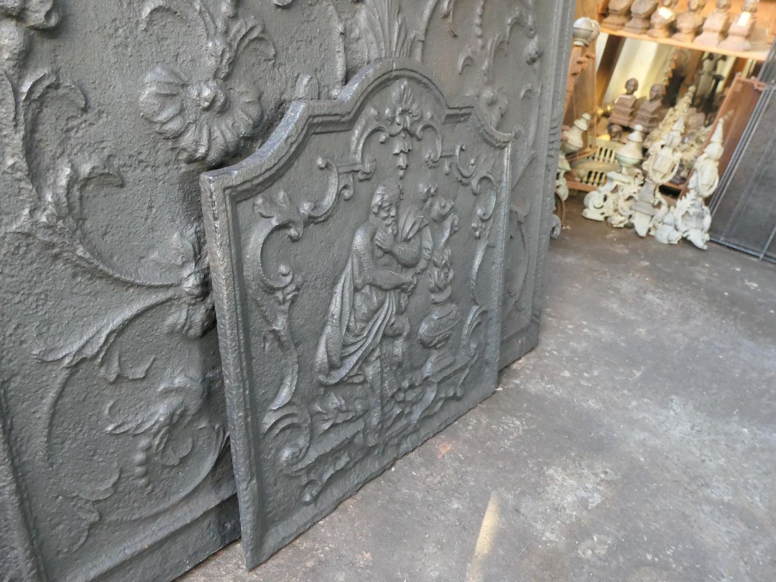 French 18th Century Louis XV 'Winter' Fireback / Backsplash photo buy