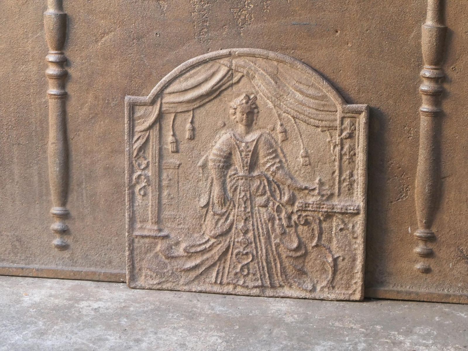 19th Century French 'Marie Leszczyńska' Fireback / Backsplash photo Home Fixtures