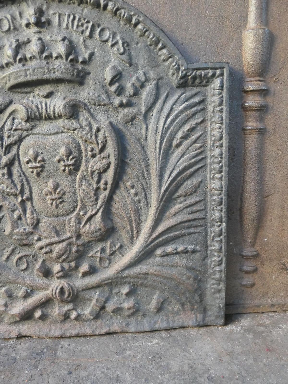 photo furniture French Louis XIV Style 'Seul Contre Tous' Fireback / Backsplash