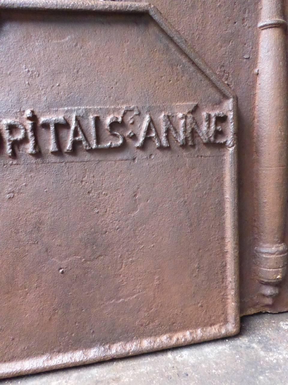 18th Century French 'Name' Fireback / Backsplash photo Home Fixtures