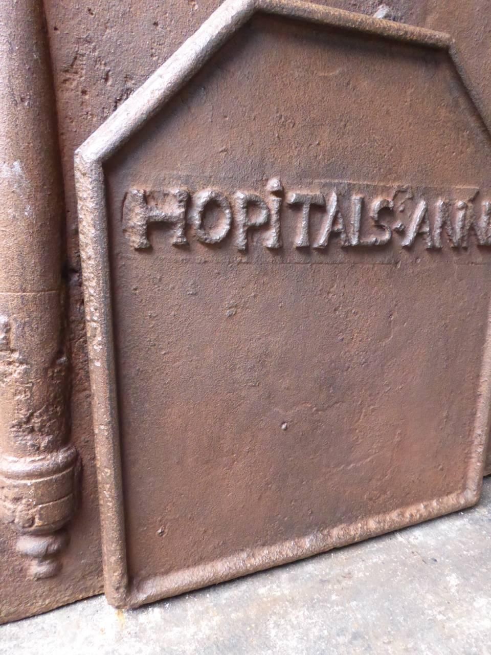 18th Century French 'Name' Fireback / Backsplash photo 422.0