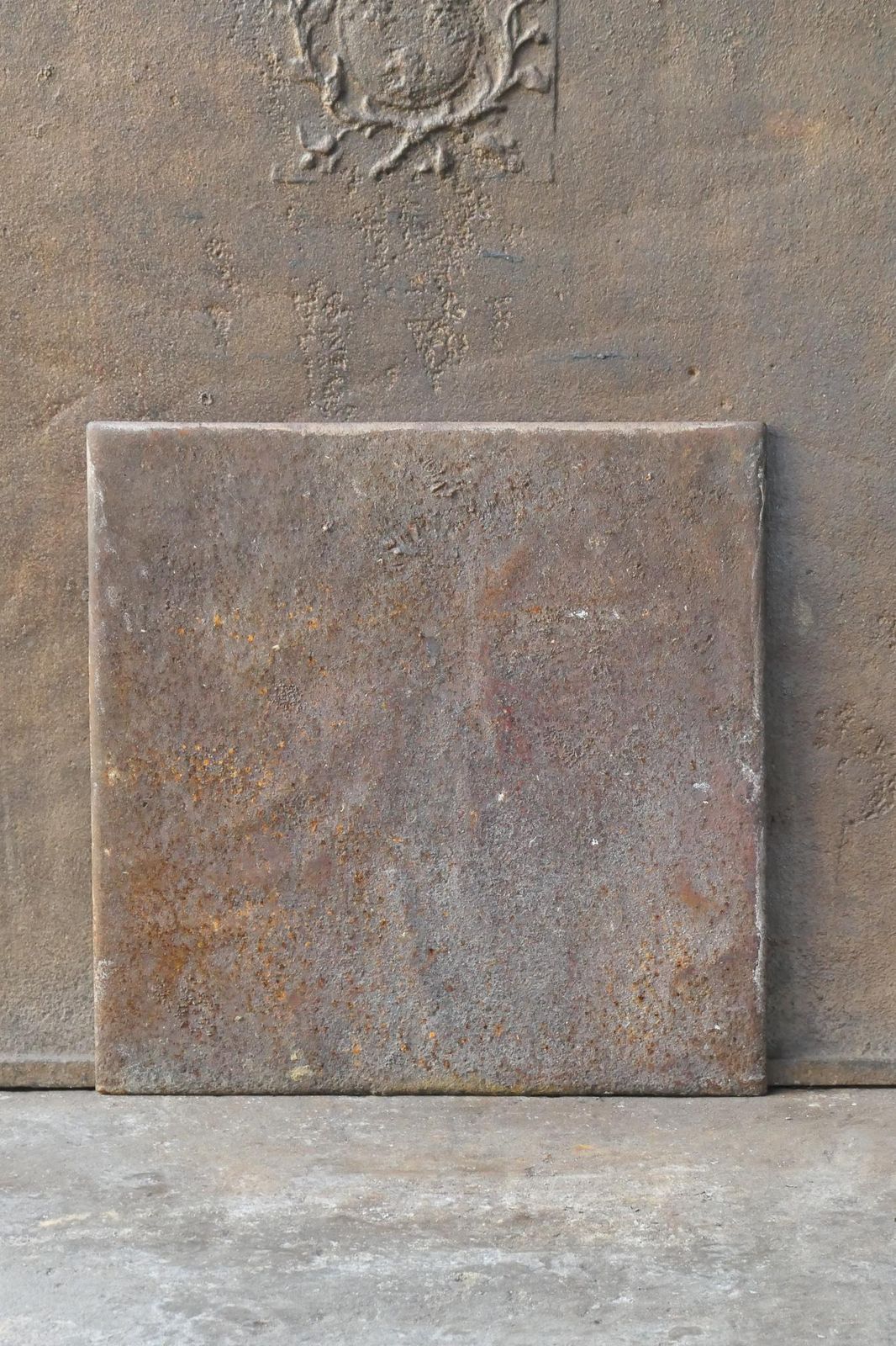 576.0 Antique French 'Horse' Fireback / Backsplash, 19th Century photo
