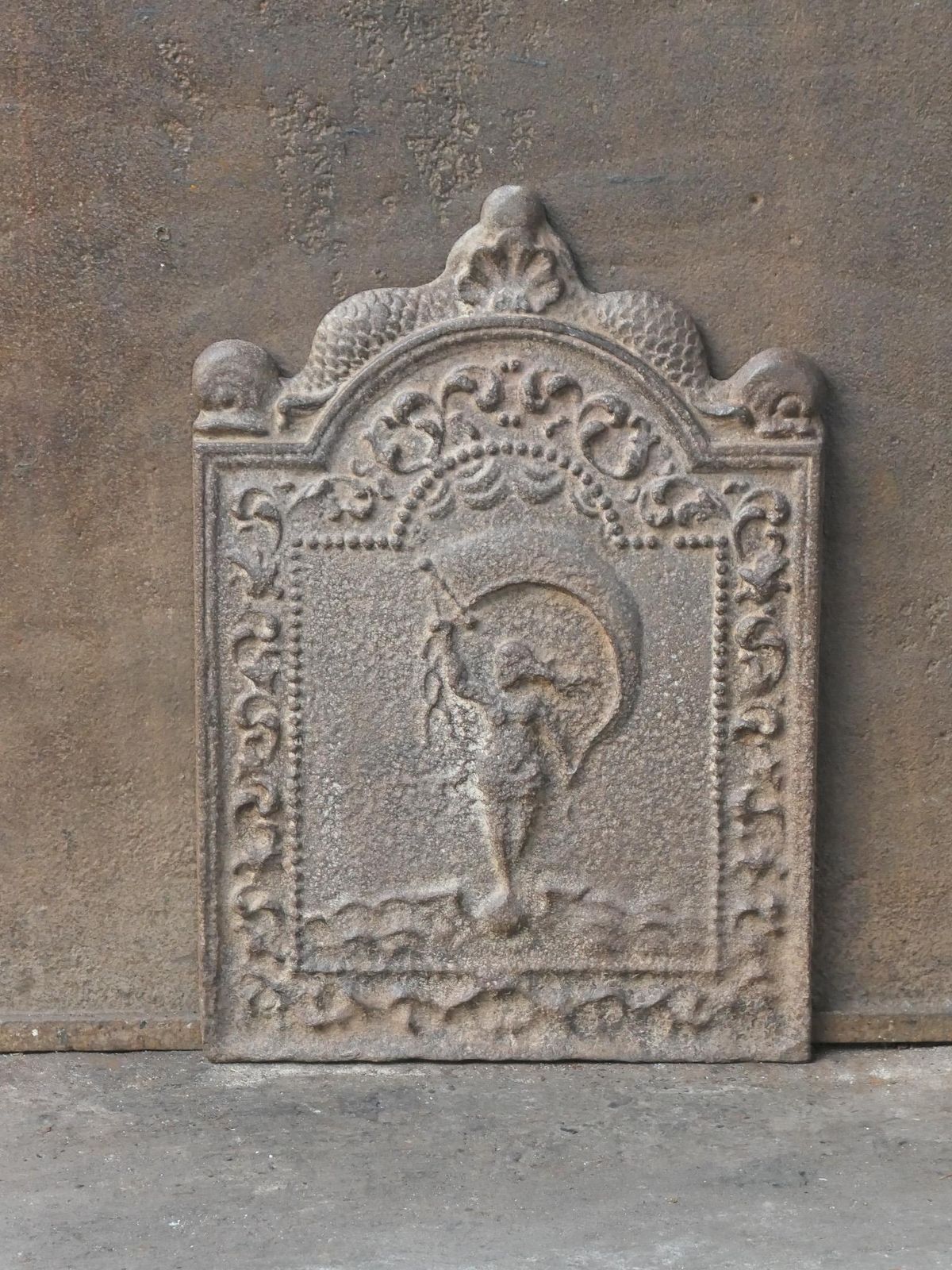 17th 18th Century Dutch Fortuna Fireback photo for sale
