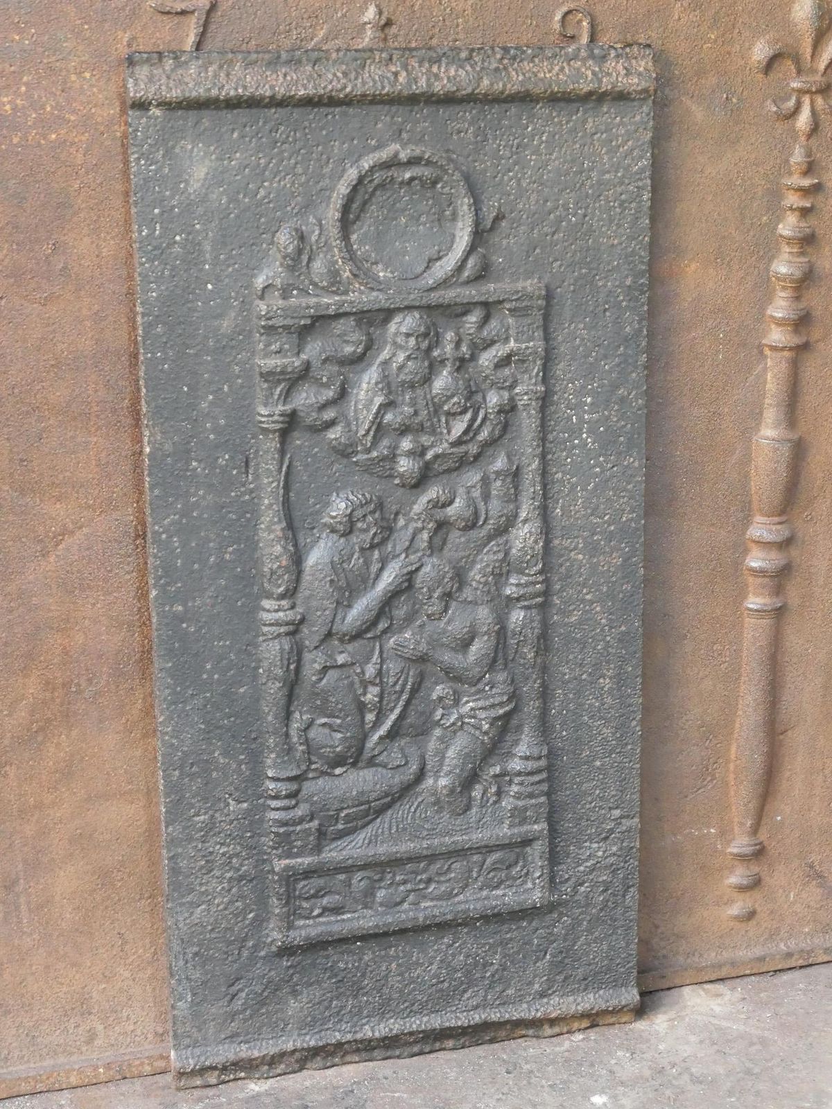 18th Century French 'John The Baptist' Fireback photo vinterior