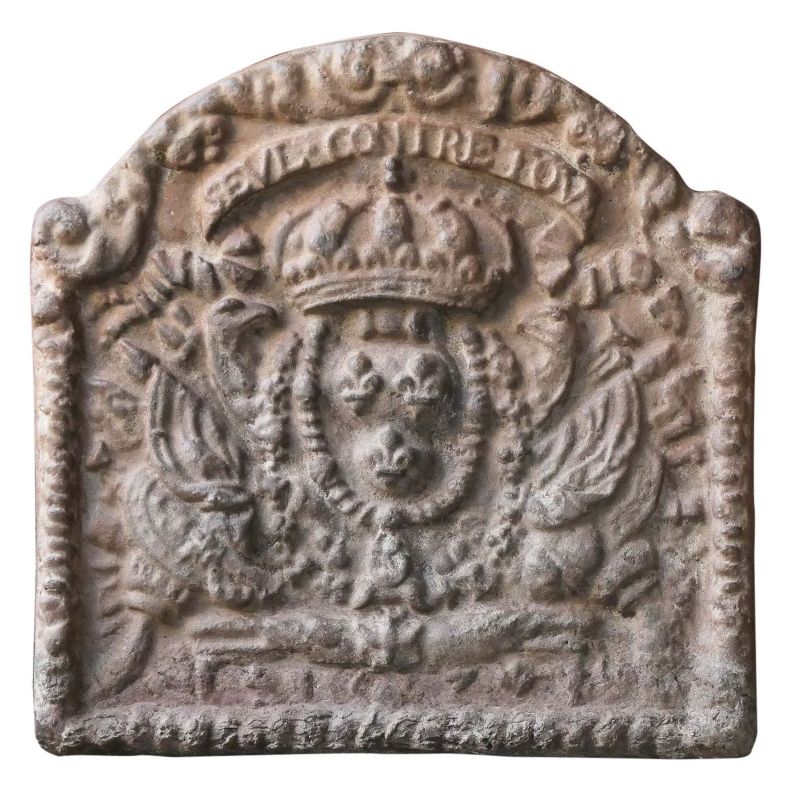 French Louis XIV Style 'Arms Of France' Fireback / Backsplash