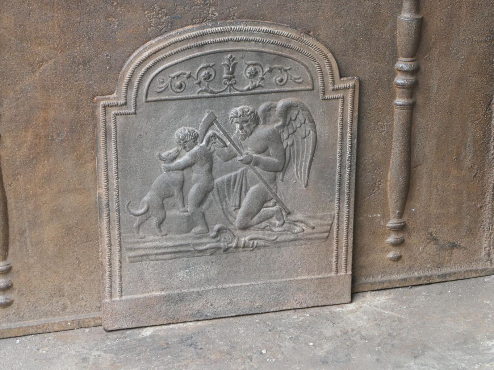 18th 19th Century French 'The Time' Fireback / Backsplash photo buy