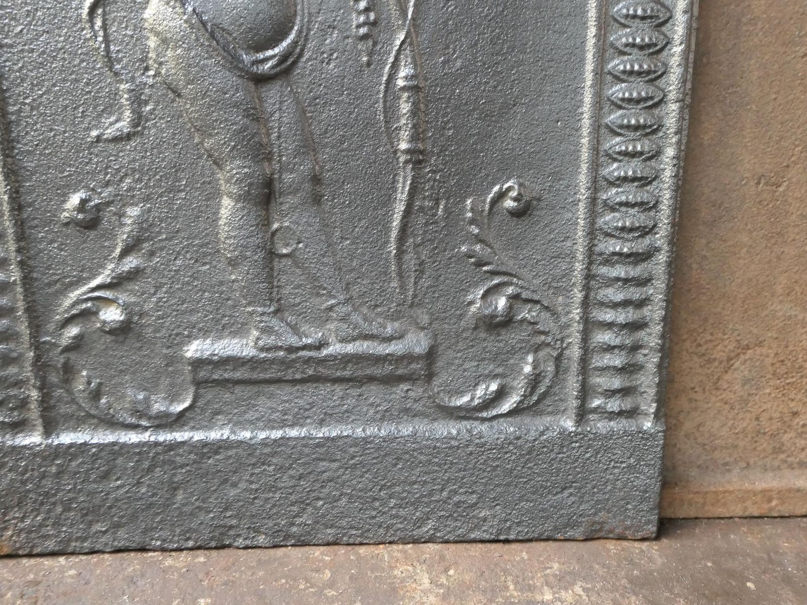 photo for sale Antique French 'Cupid' Fireback / Backsplash, 18th   19th C.