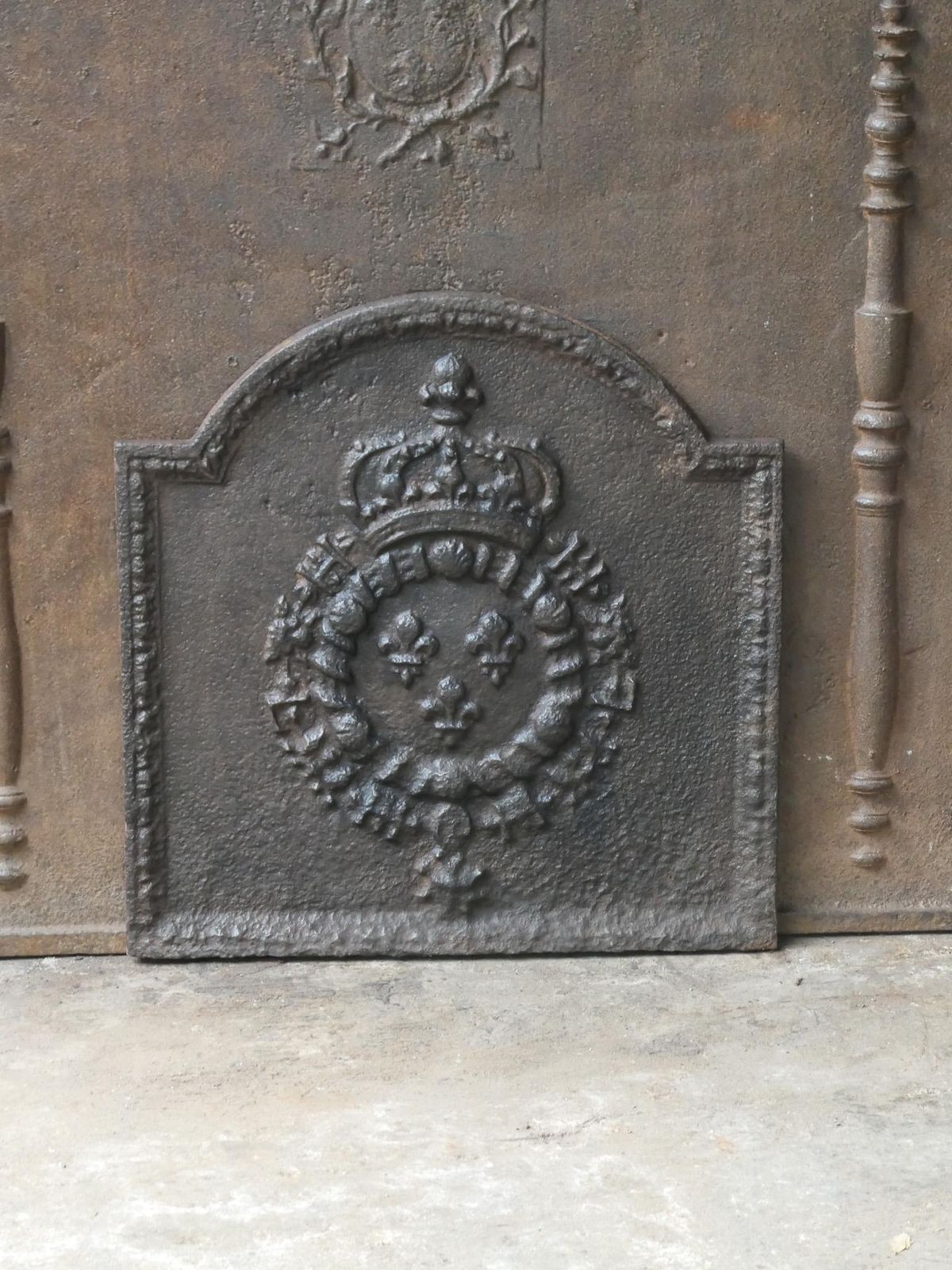 18th 19th Century French Louis XIV 'Arms Of France' Fireback / Backsplash photo furniture
