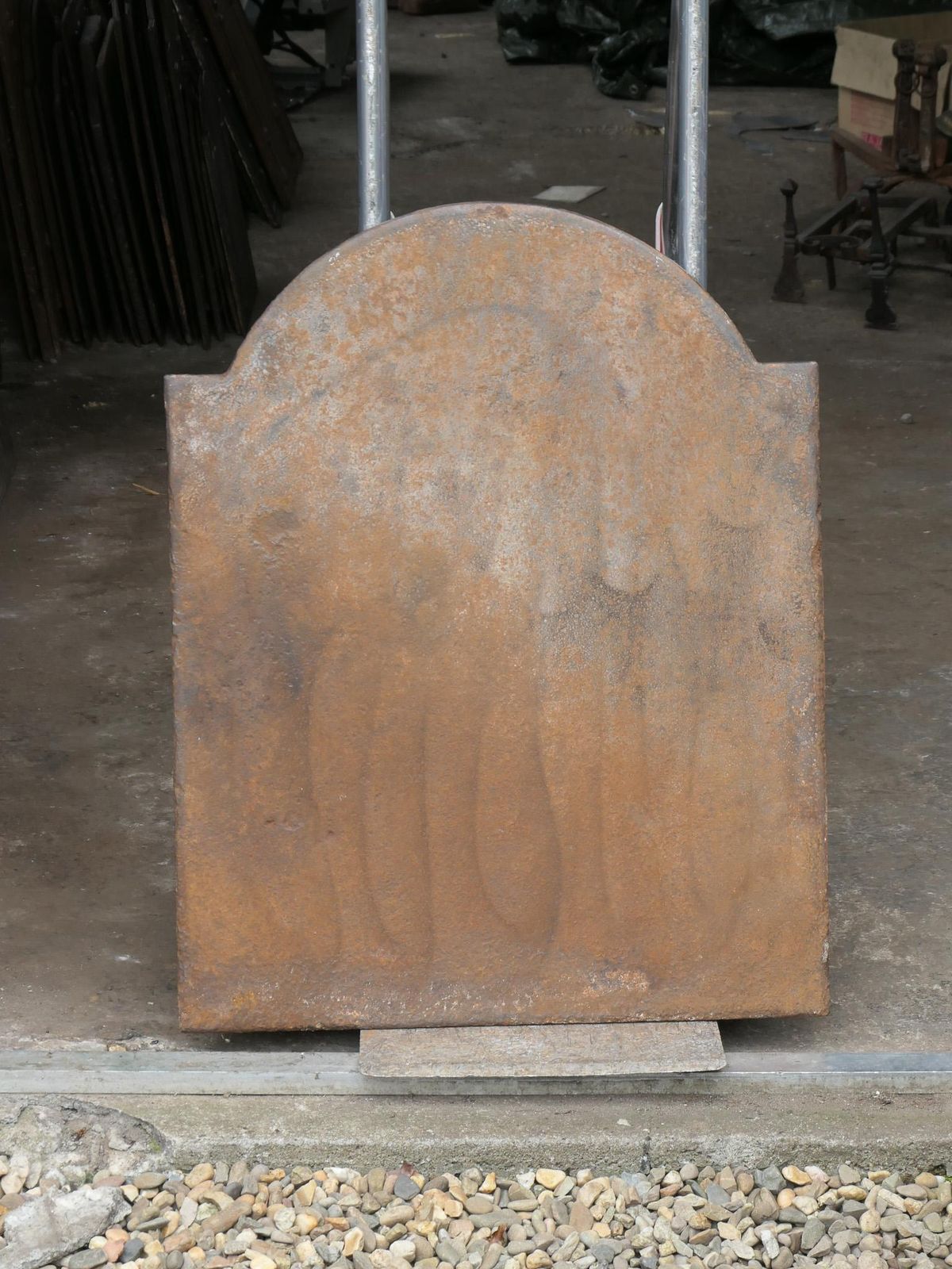 photo for sale Antique French 'Pillars Of Freedom' Fireback / Backsplash, 18th   19th C.