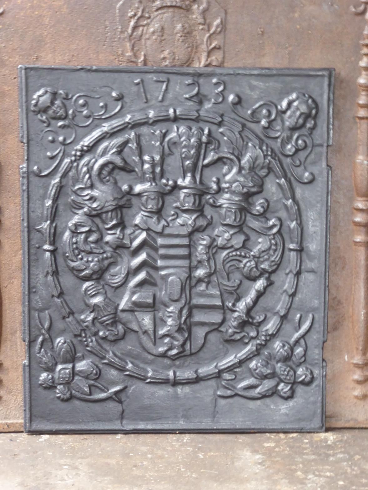 German Louis XV Style 'Coat Of Arms' Fireback / Backsplash photo furniture