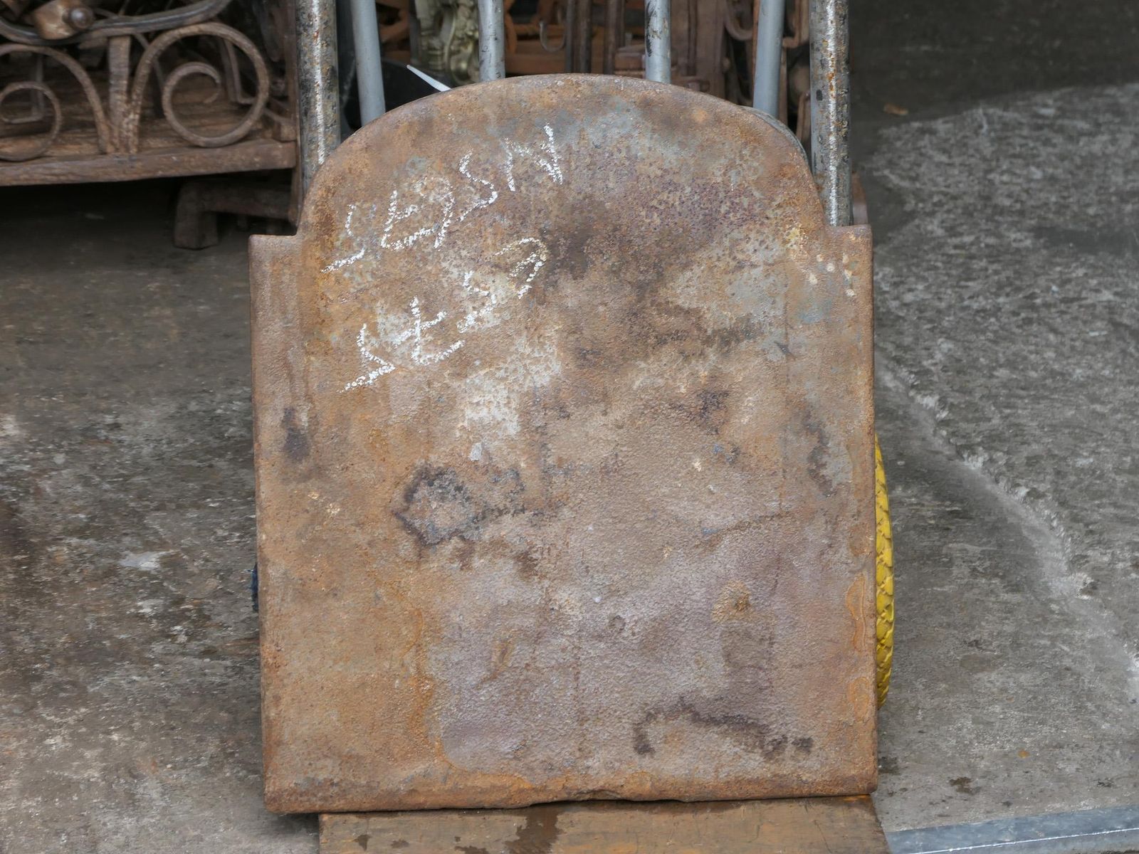 photo buy 18th 19th Century French 'The Time' Fireback / Backsplash