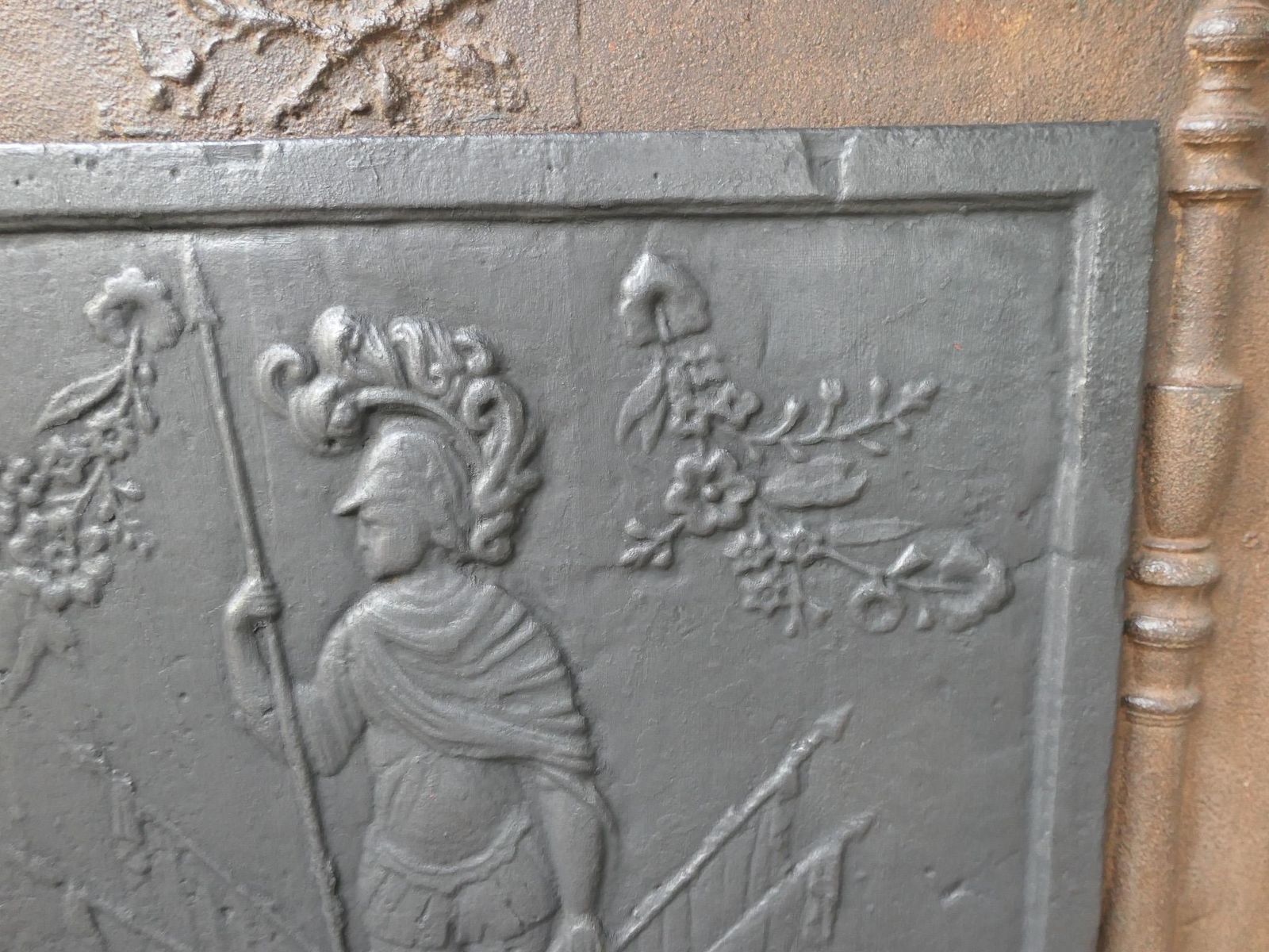 photo for sale Antique French 'Mars' Fireback / Backsplash, 19th Century