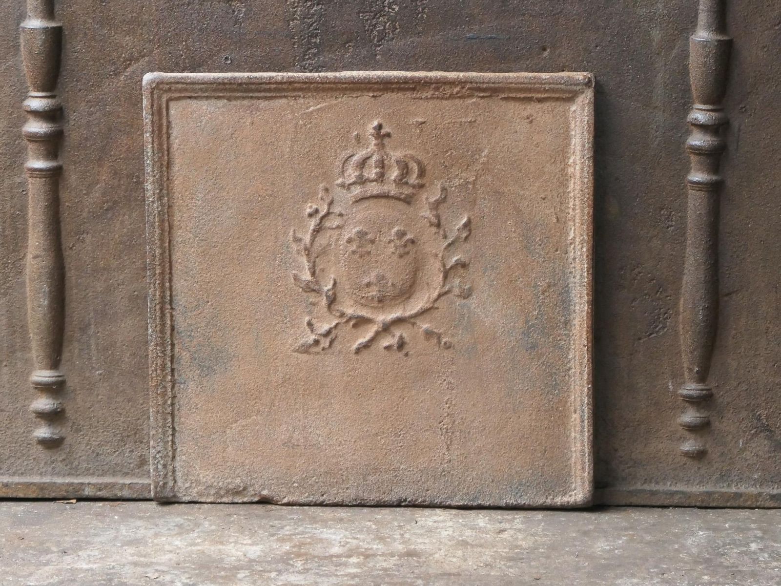 18th Century French Louis XV Period 'Arms Of France' Fireback / Backsplash photo Home Fixtures
