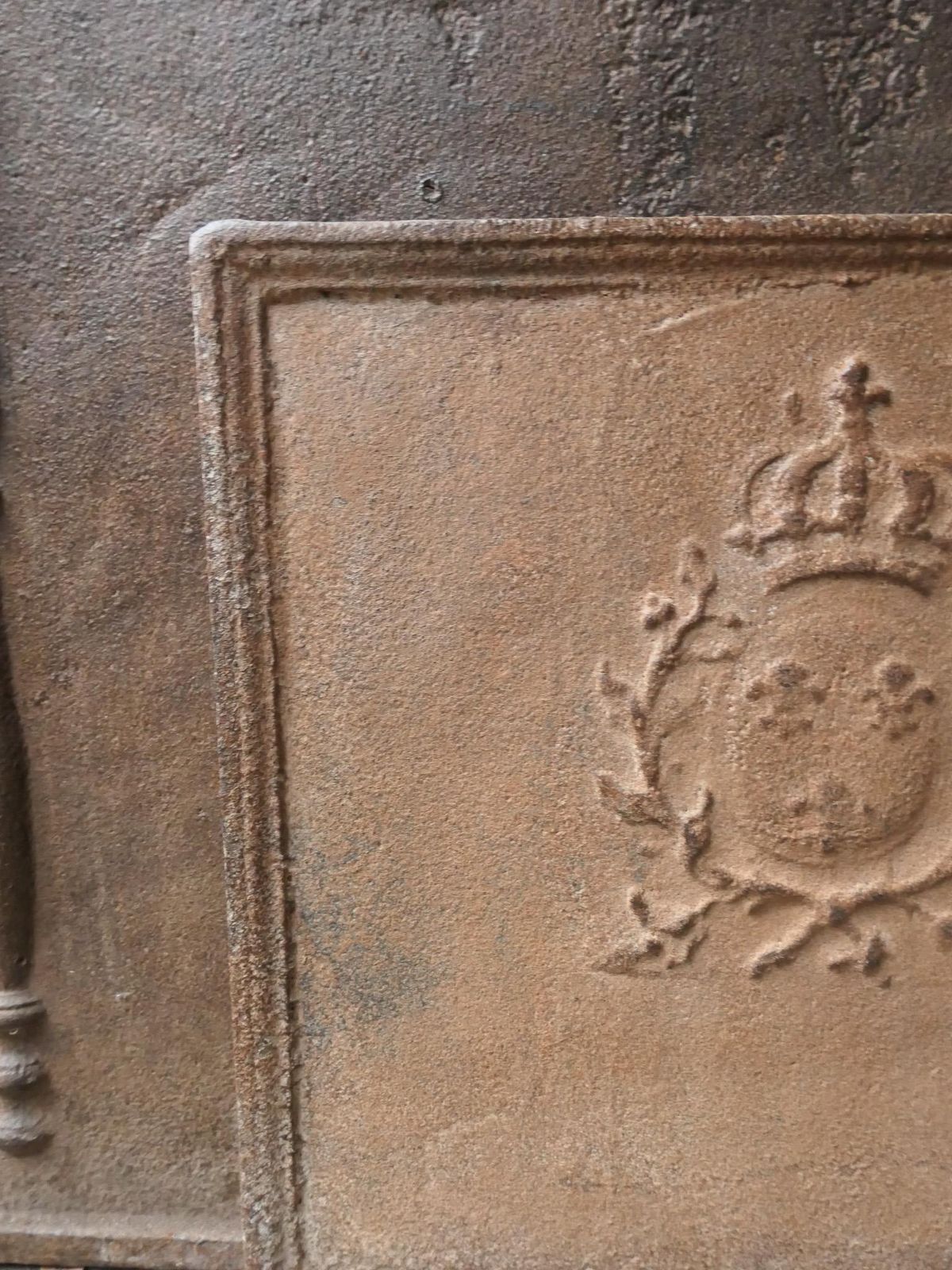 photo for sale 18th Century French Louis XV Period 'Arms Of France' Fireback / Backsplash