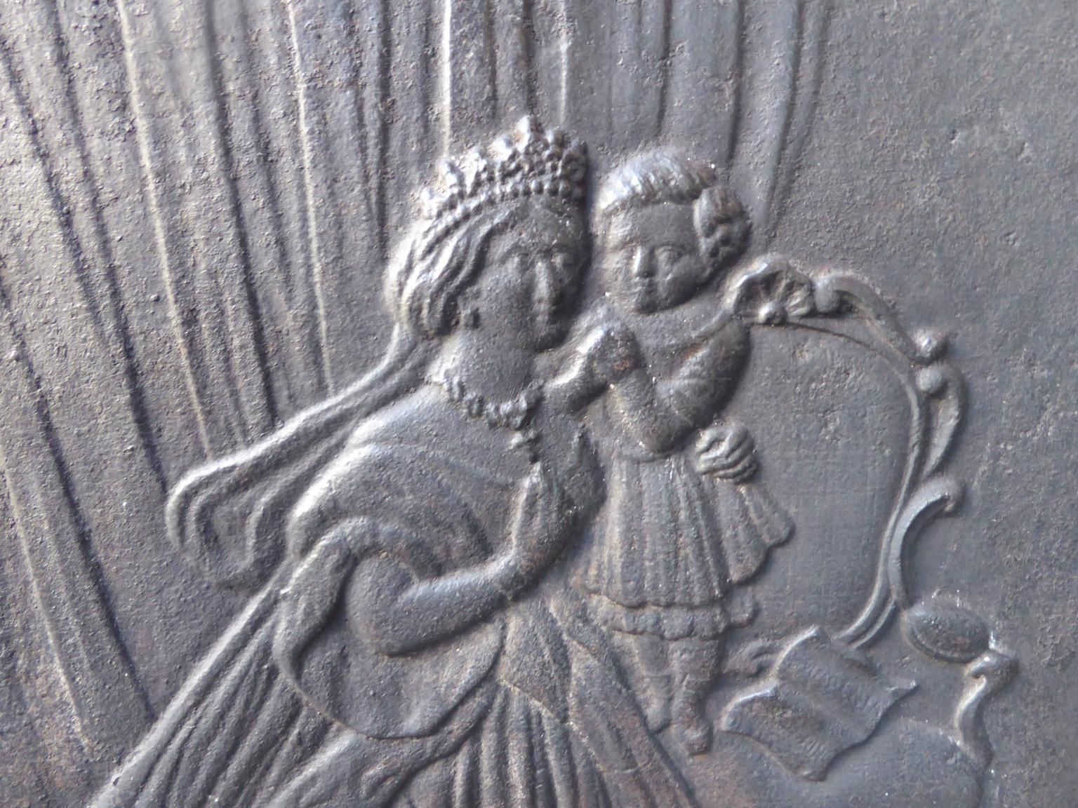 Antique French 'Mary Of Kevelaer' Fireback / Backsplash, 19th Century photo 491.0