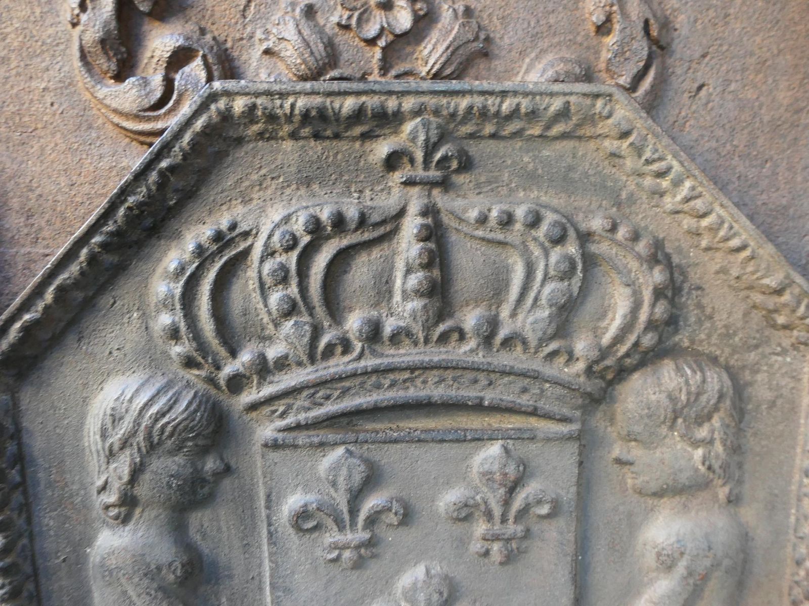 French Renaissance Style 'Arms Of France' Fireback / Backsplash photo 491.0
