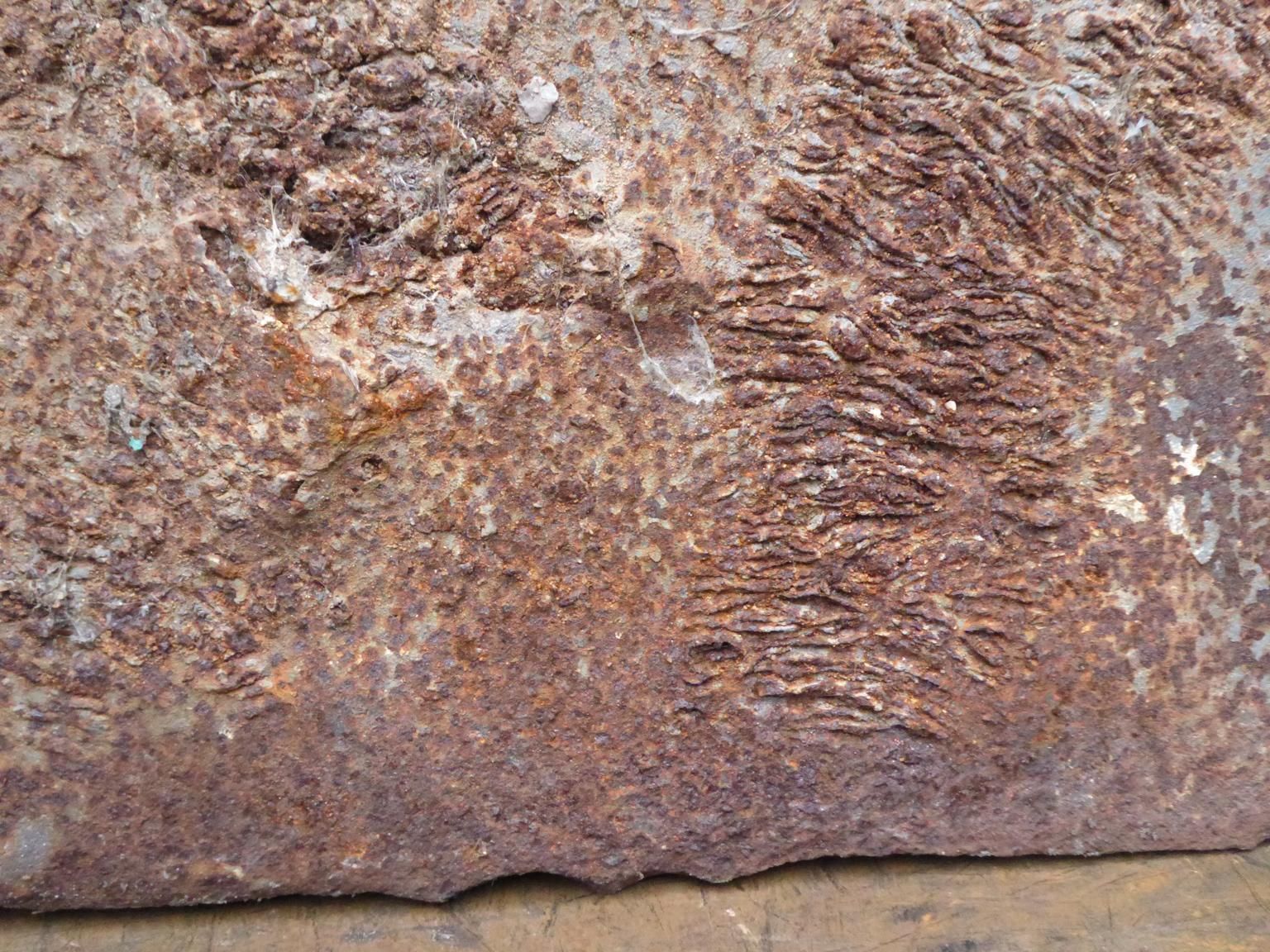 photo for sale Antique French Fireback / Backsplash With Arms Of France, 17th 18th Century