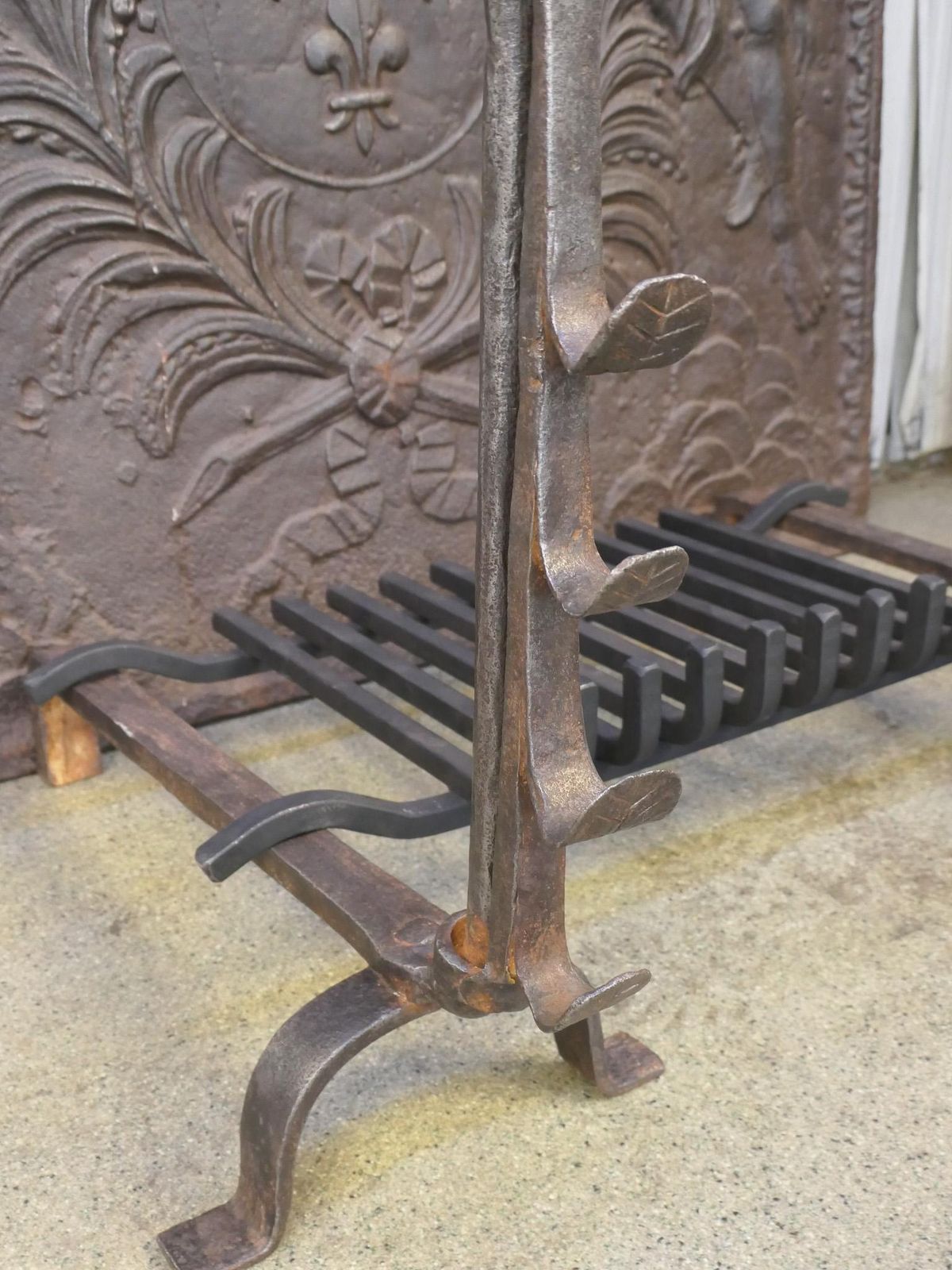 French Louis XV Period Fireplace Grate Or Fire Basket, 18th Century photo buy