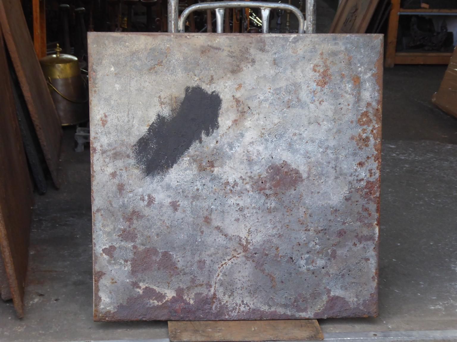 photo for sale Antique French Art Nouveau 'The Pub' Fireback / Backsplash