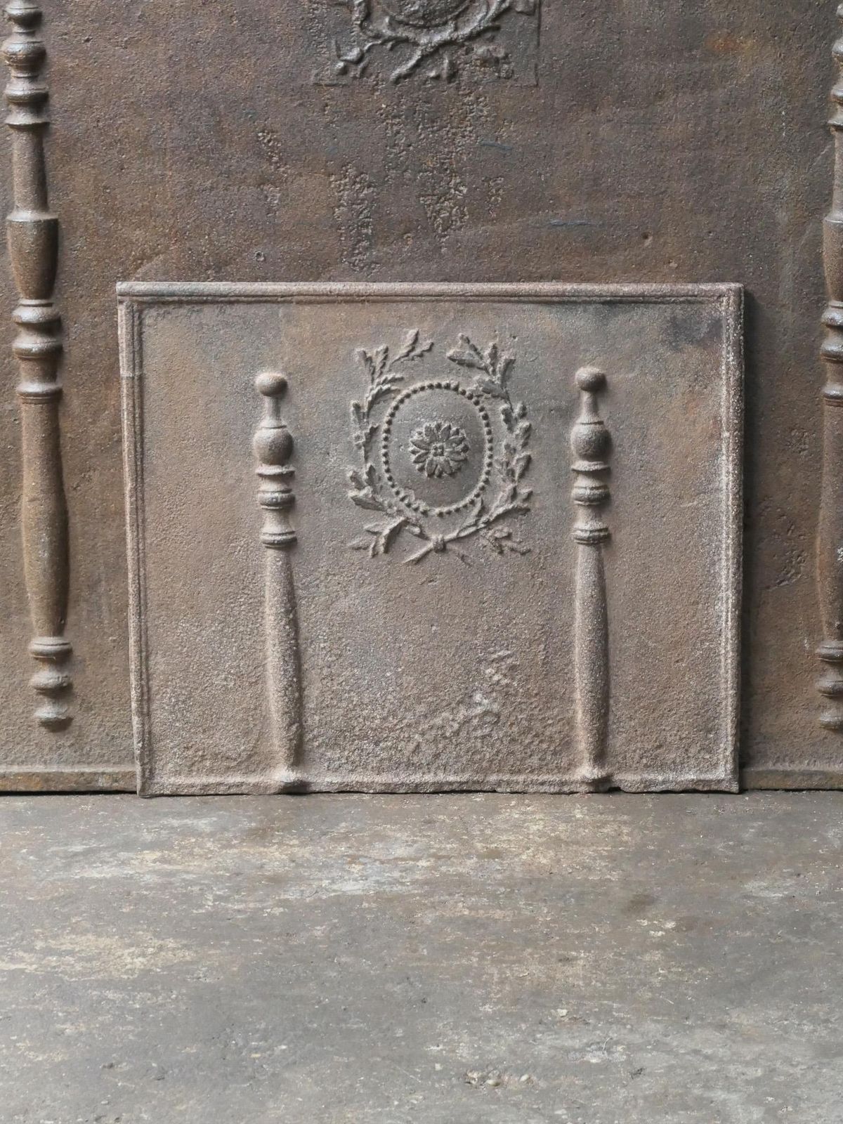 Antique French Neoclassical Fireback / Backsplash, 18th   19th Century photo for sale